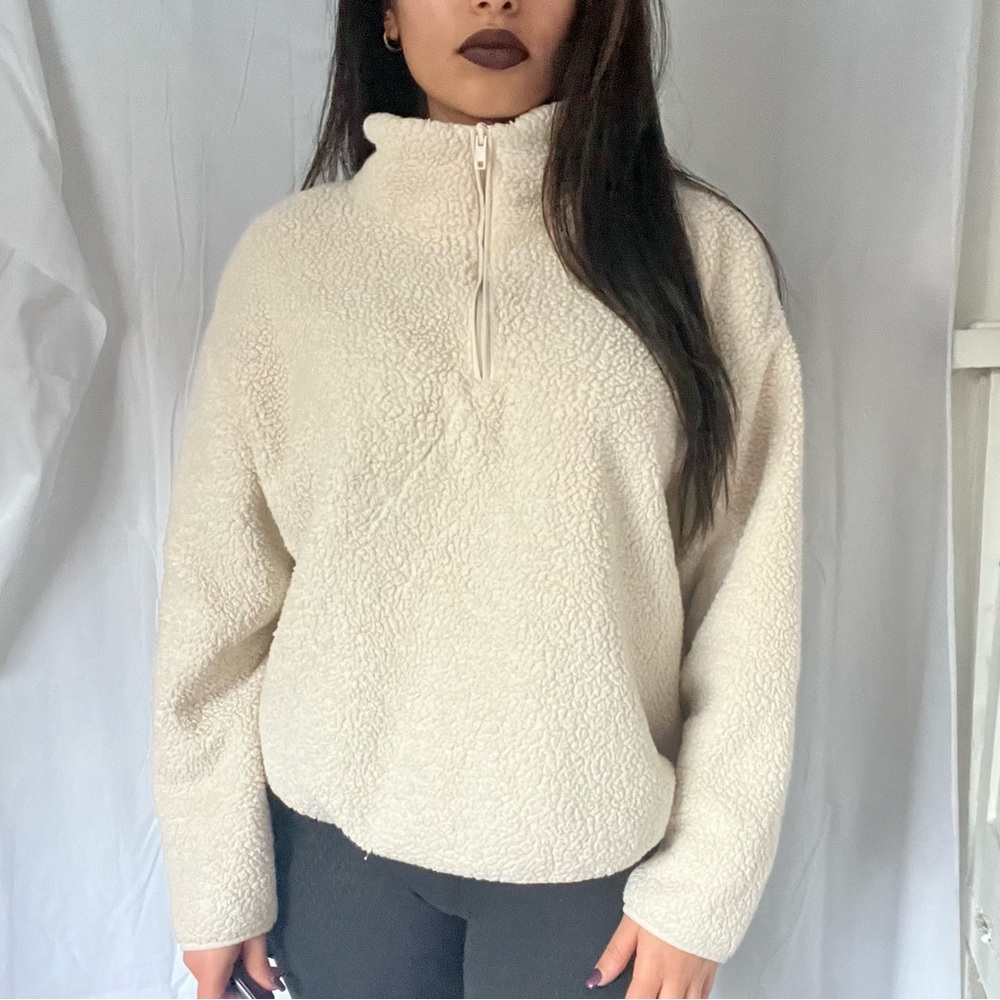 Cozy Cream Sherpa Pullover